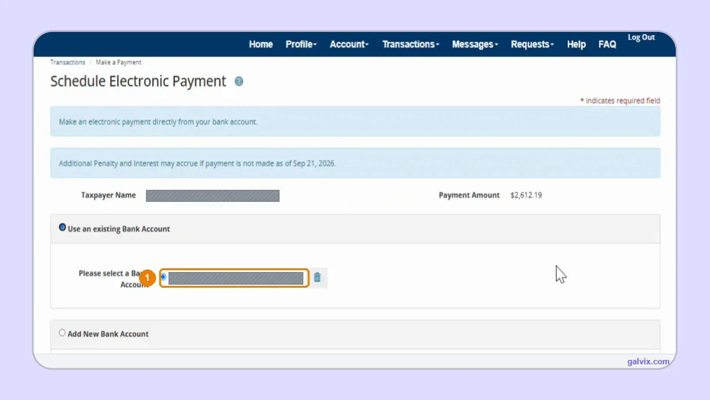 Electronic payment scheduled after Kentucky sales tax filing