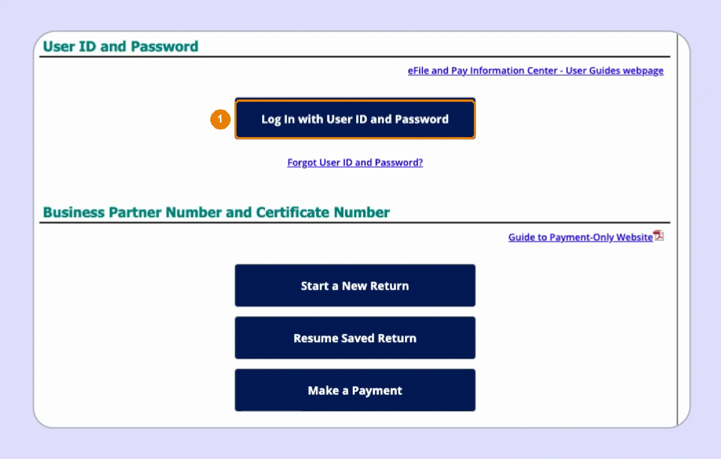 Florida sales tax online portal access options