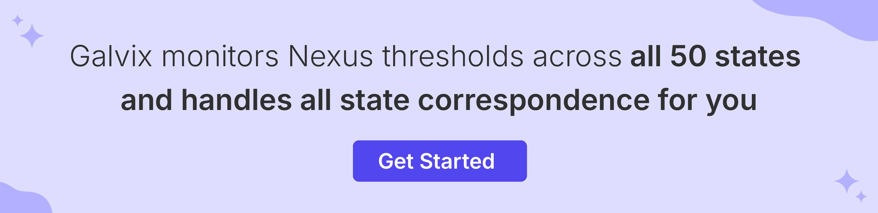 Galvix compliance team manages Nexus monitoring and state correspondence for businesses