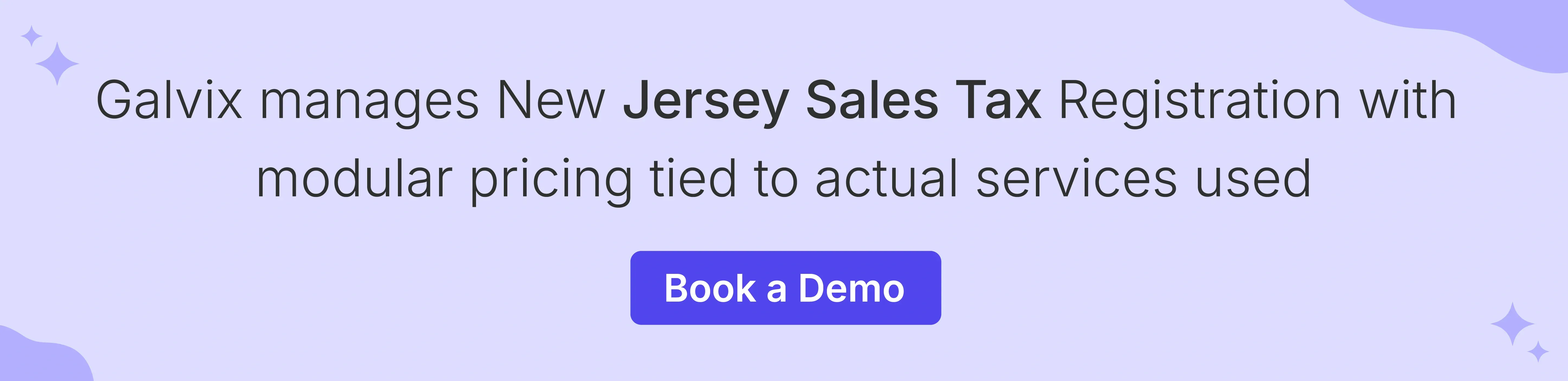 Galvix experts handle New Jersey Sales Tax Registration for growing brands