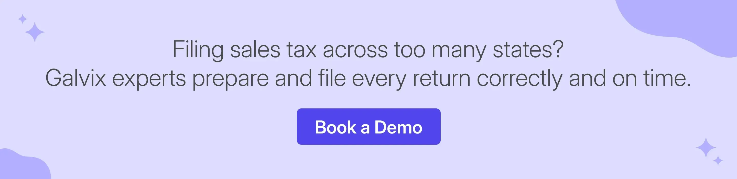 Galvix experts manage accurate sales tax filings across multiple states