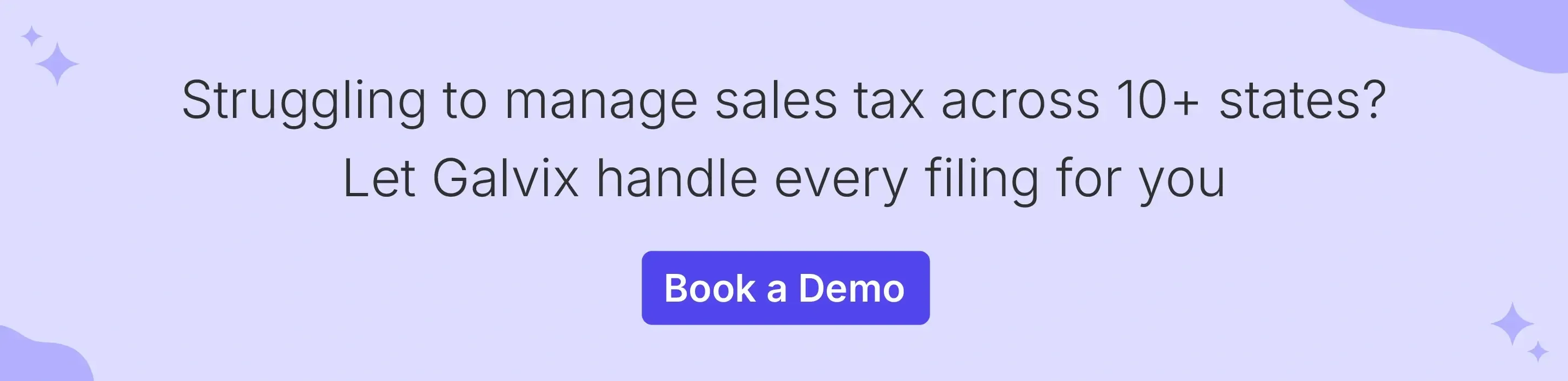 Galvix handles multi-state sales tax filing for growing businesses