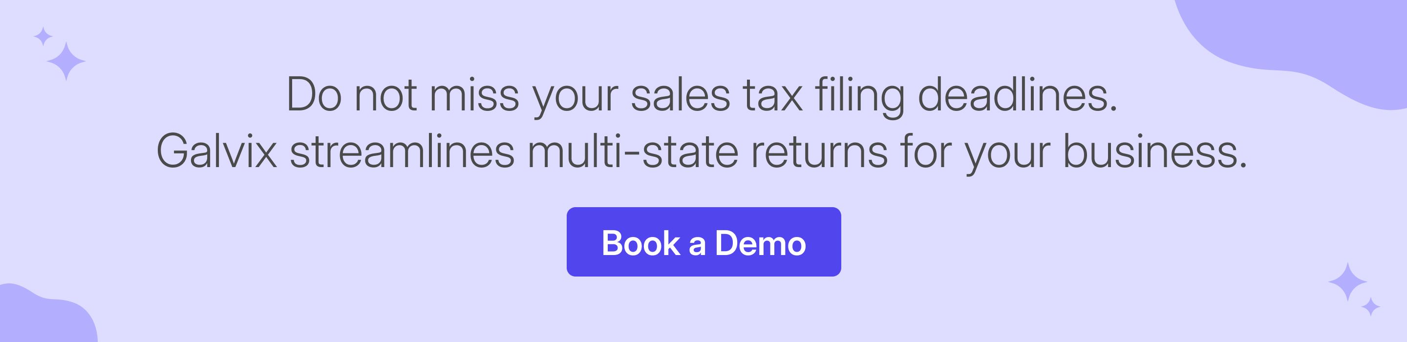 Galvix manages Nevada sales tax return filing deadlines