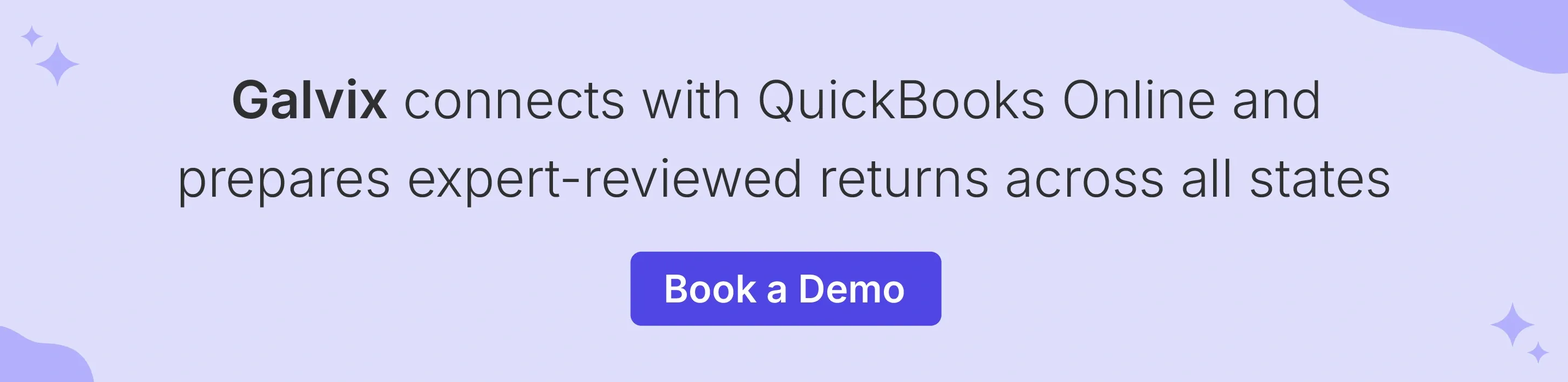 Galvix manages QuickBooks sales tax returns and filings for businesses