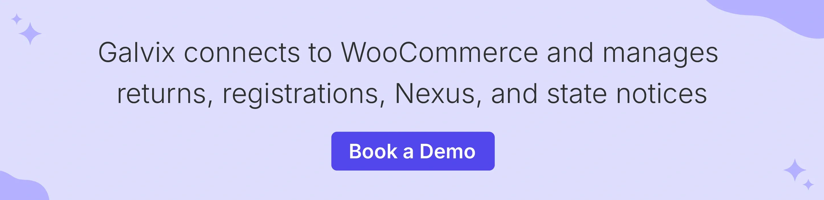 Galvix manages WooCommerce Sales Tax filing and Nexus monitoring