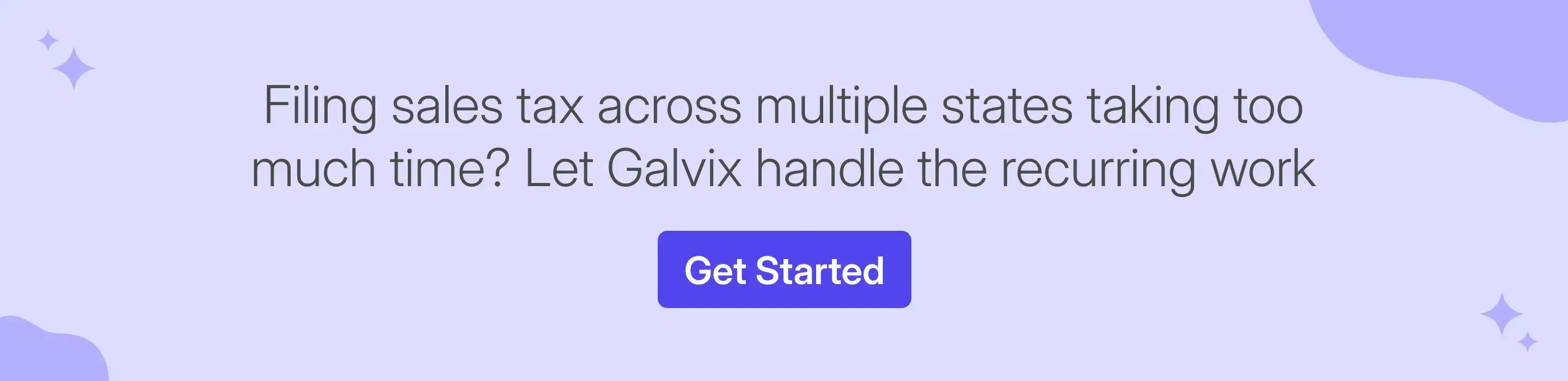 Galvix manages multi-state sales tax filing workflows
