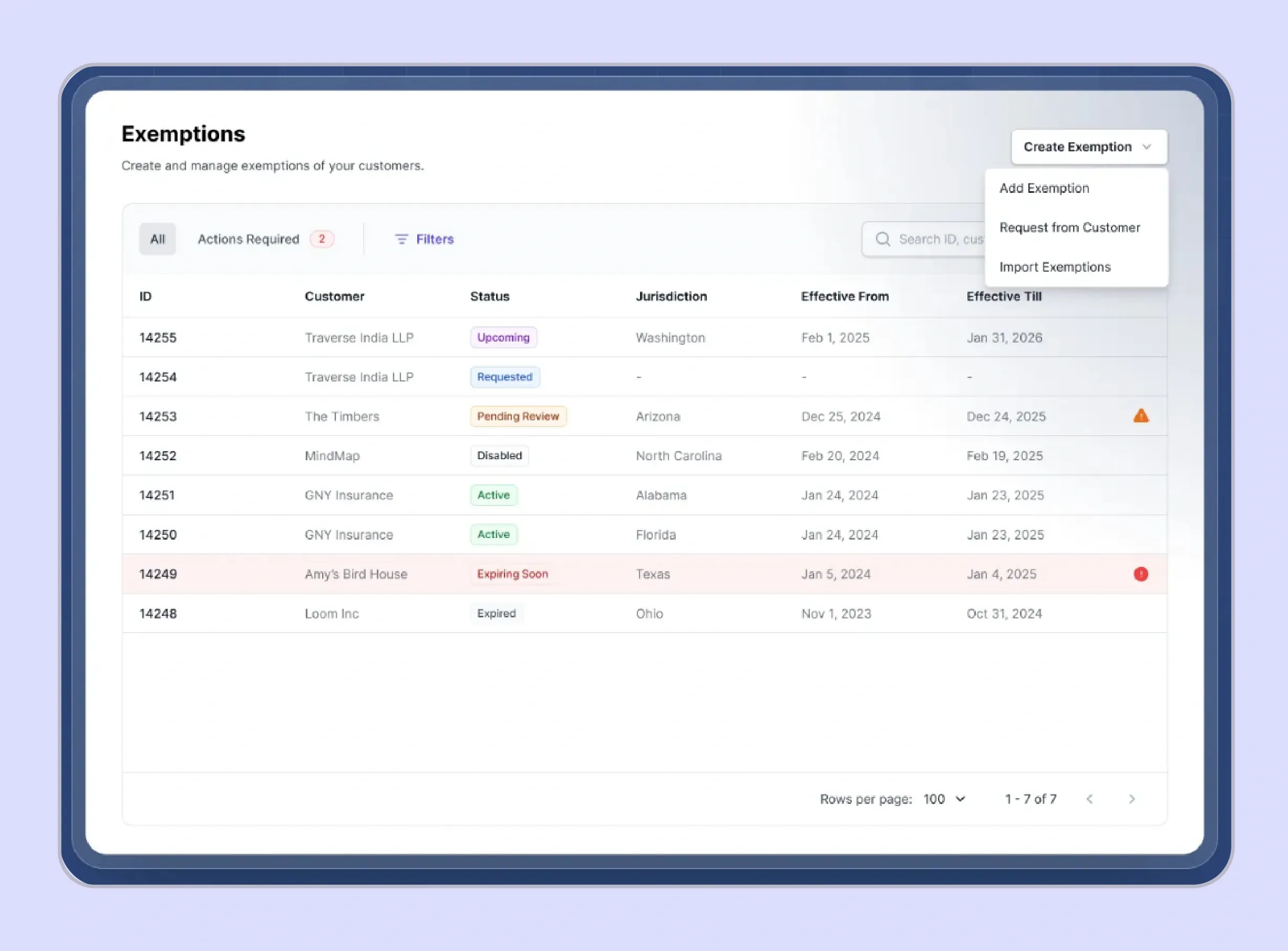 Galvix managing exemption certificates in NetSuite