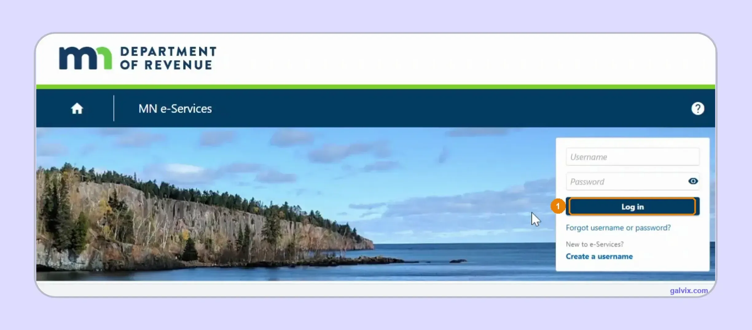 Minnesota sales tax return login through e-Services portal