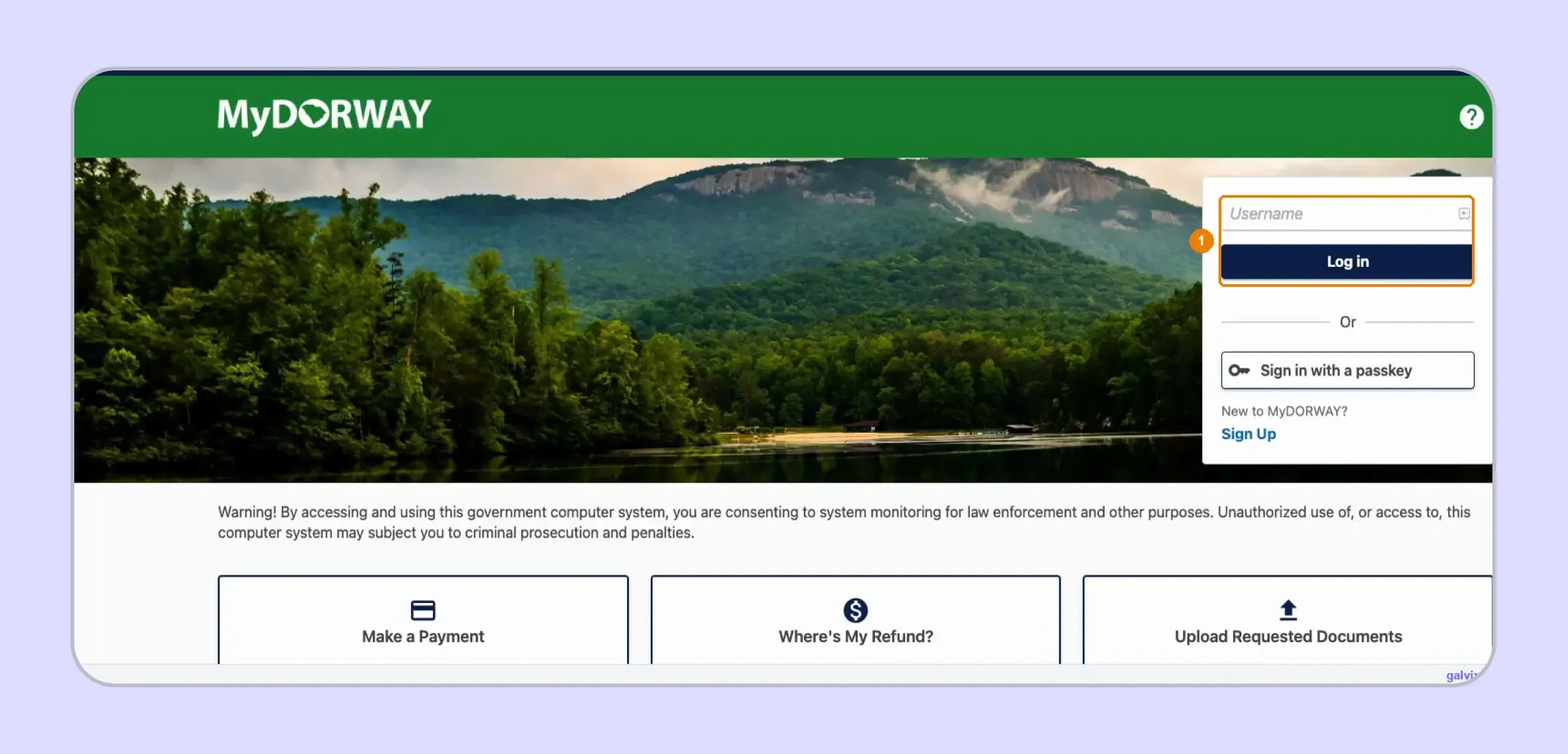 MyDORWAY login for South Carolina sales tax return filing.webp