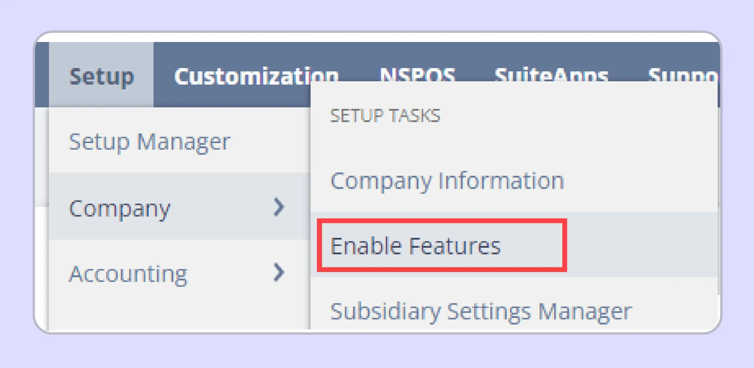 NetSuite SuiteTax enablement screen