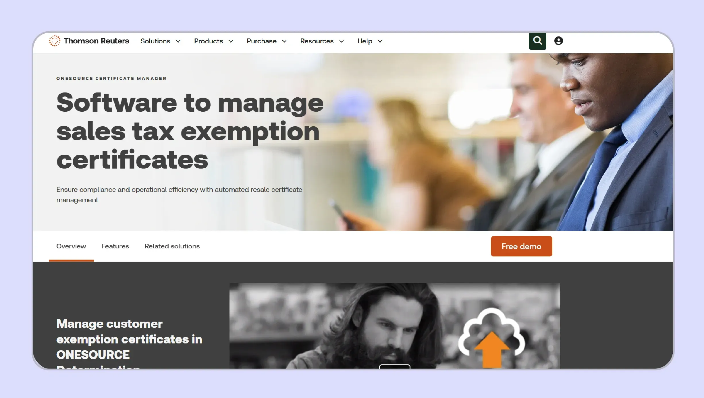 ONESOURCE Certificate Manager