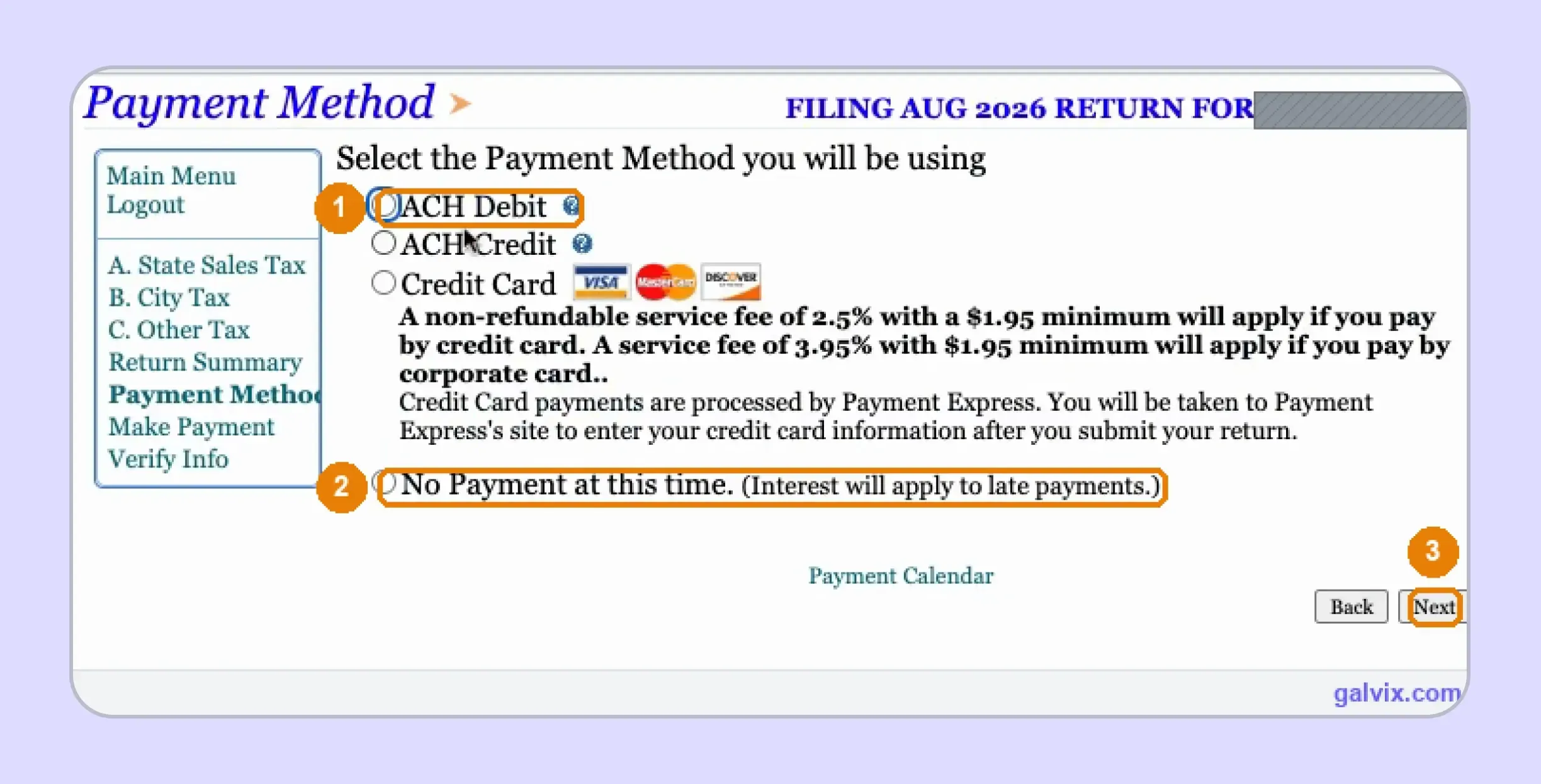 South Dakota EPath payment methods after return preparation