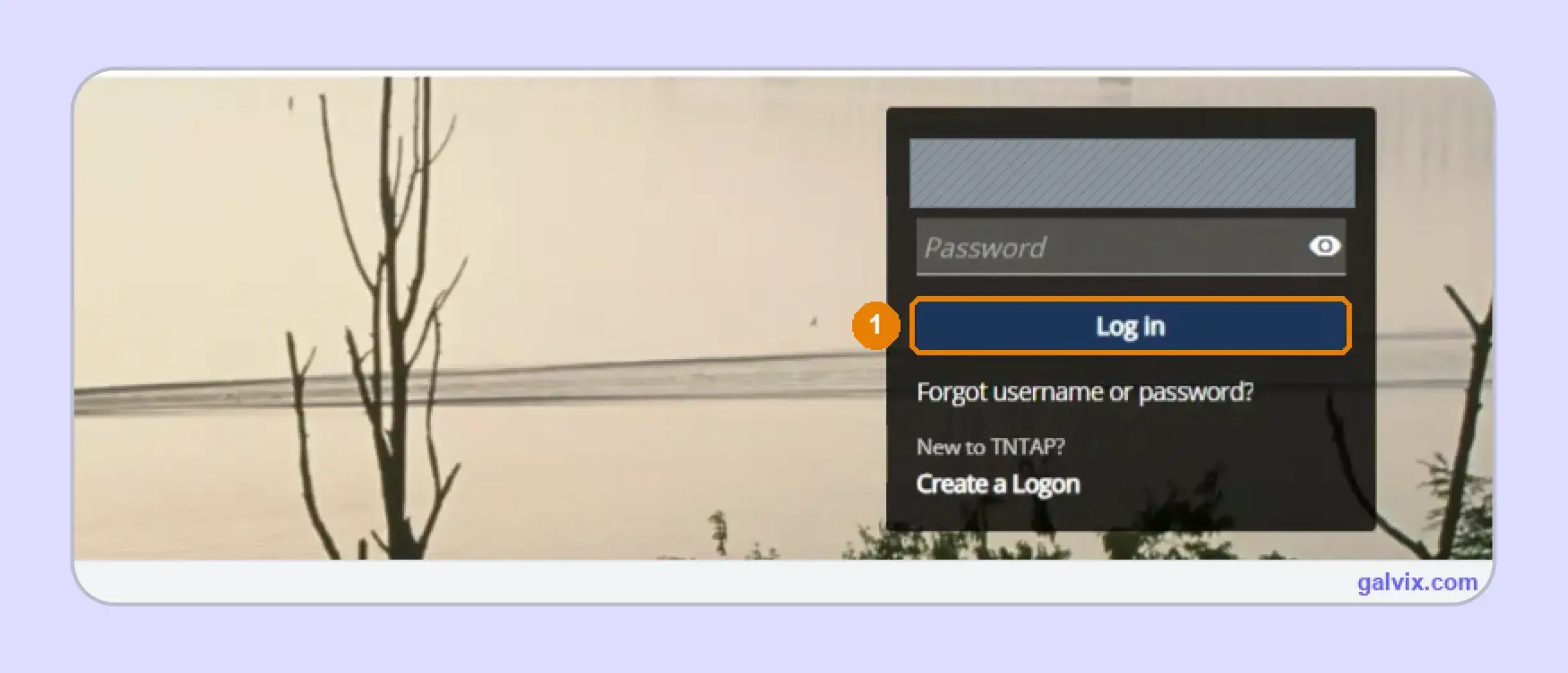 TNTAP login page for Tennessee sales tax filing