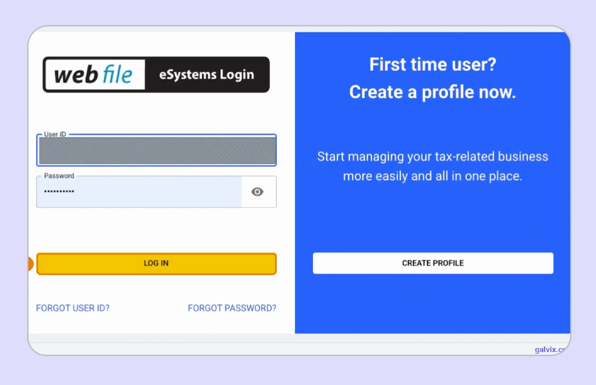 Texas WebFile login for online sales tax filing
