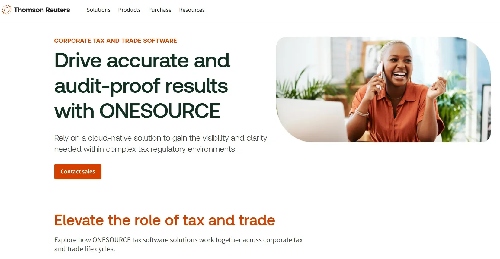Thomson Reuters website homepage